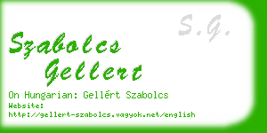 szabolcs gellert business card
